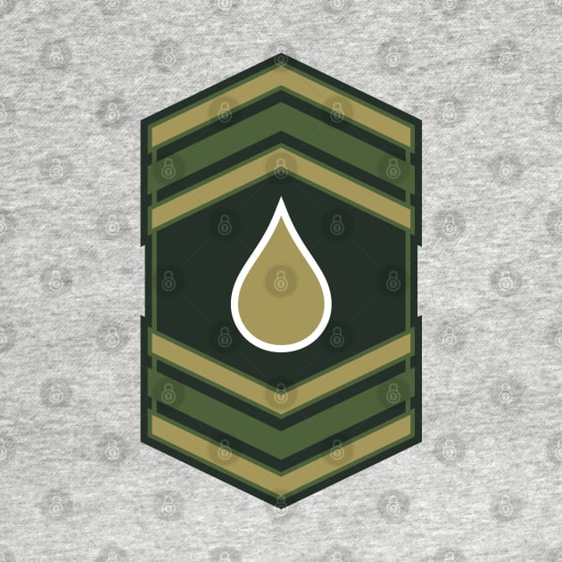 Oil Drop Insignia (Military Green) [Rx-Tp] by Roufxis